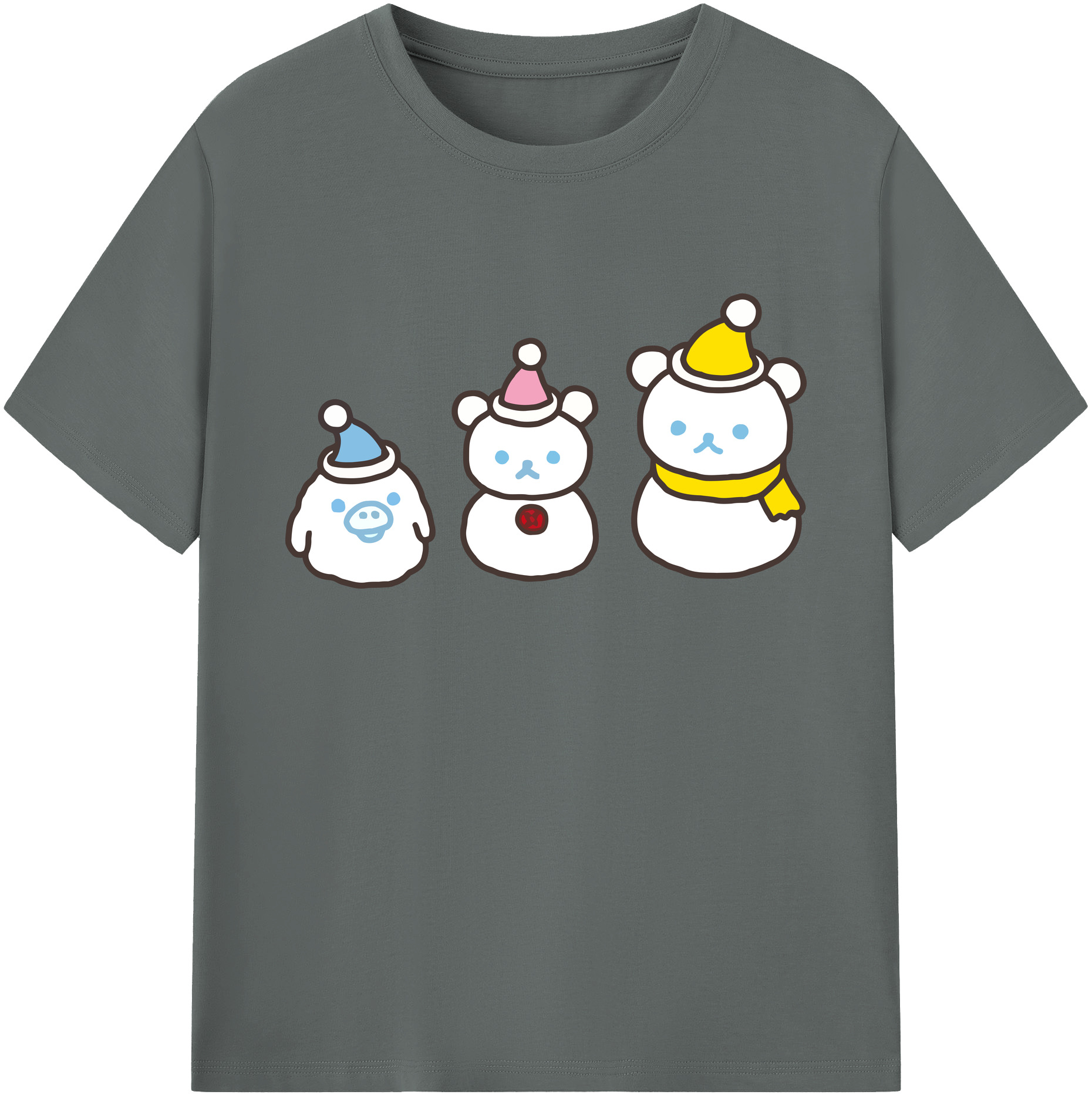 （画像用） リラックマ リラックマ キイロイトリ Rilakkuma Korilakkuma Kiiroitori 綿100％ メンズ半袖Tシャツ｜肌触りやわらか＆通気性